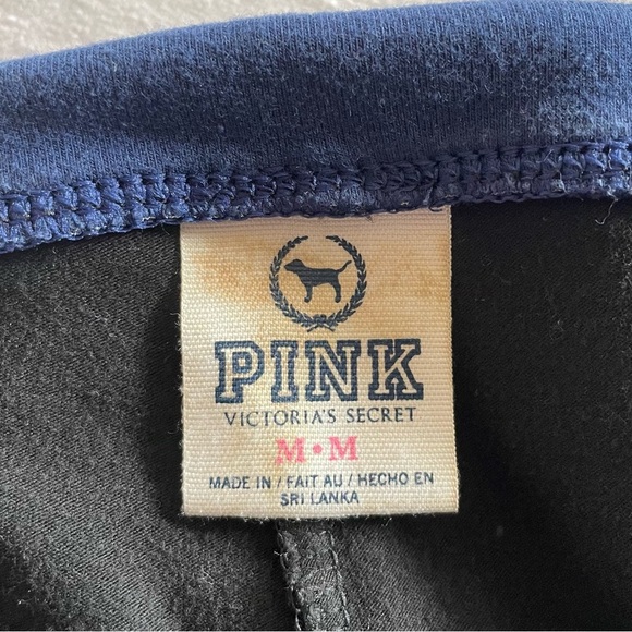 RARE Y2K Victoria's Secret Foldover Yoga Flare Pants M 2000s Love Pink Logo VTG - Picture 7 of 11